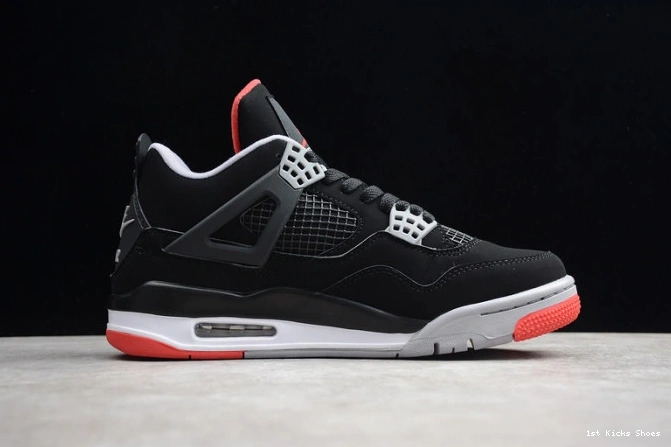 1st Kicks Shoes cement 1762 air 4 2019 jordan black TopPick retro ''bred'' 308497- 1111